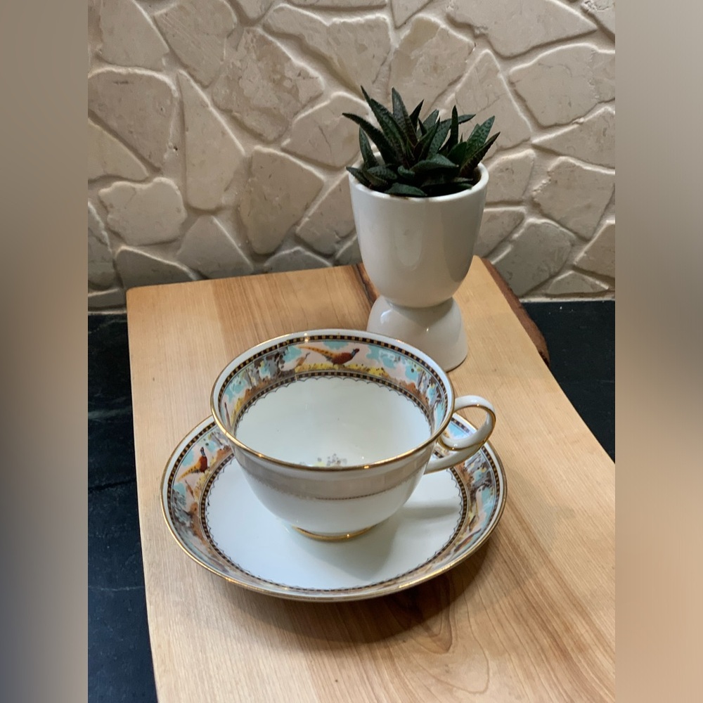 ATLAS/GRIMWADES | Pheasant Theme Cup & Saucer | Stoke-on-Trent
